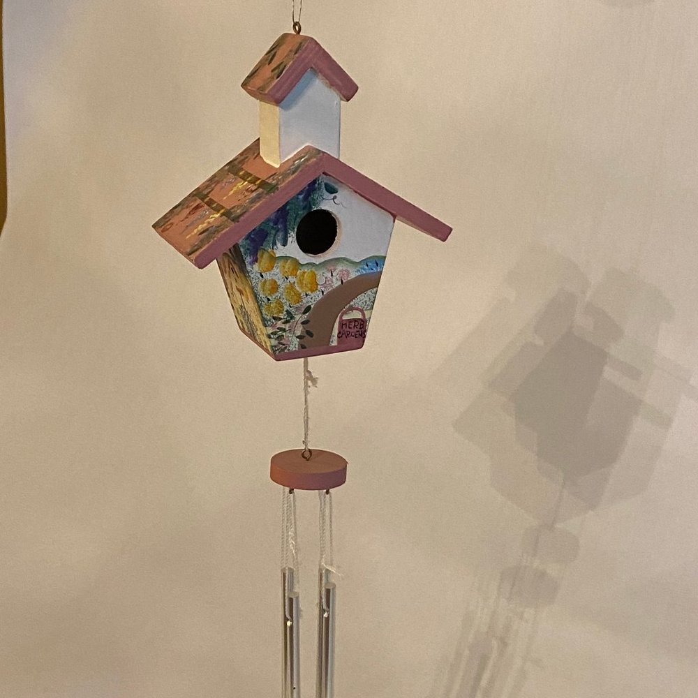 NWOT, Small Birdhouse WindChimes